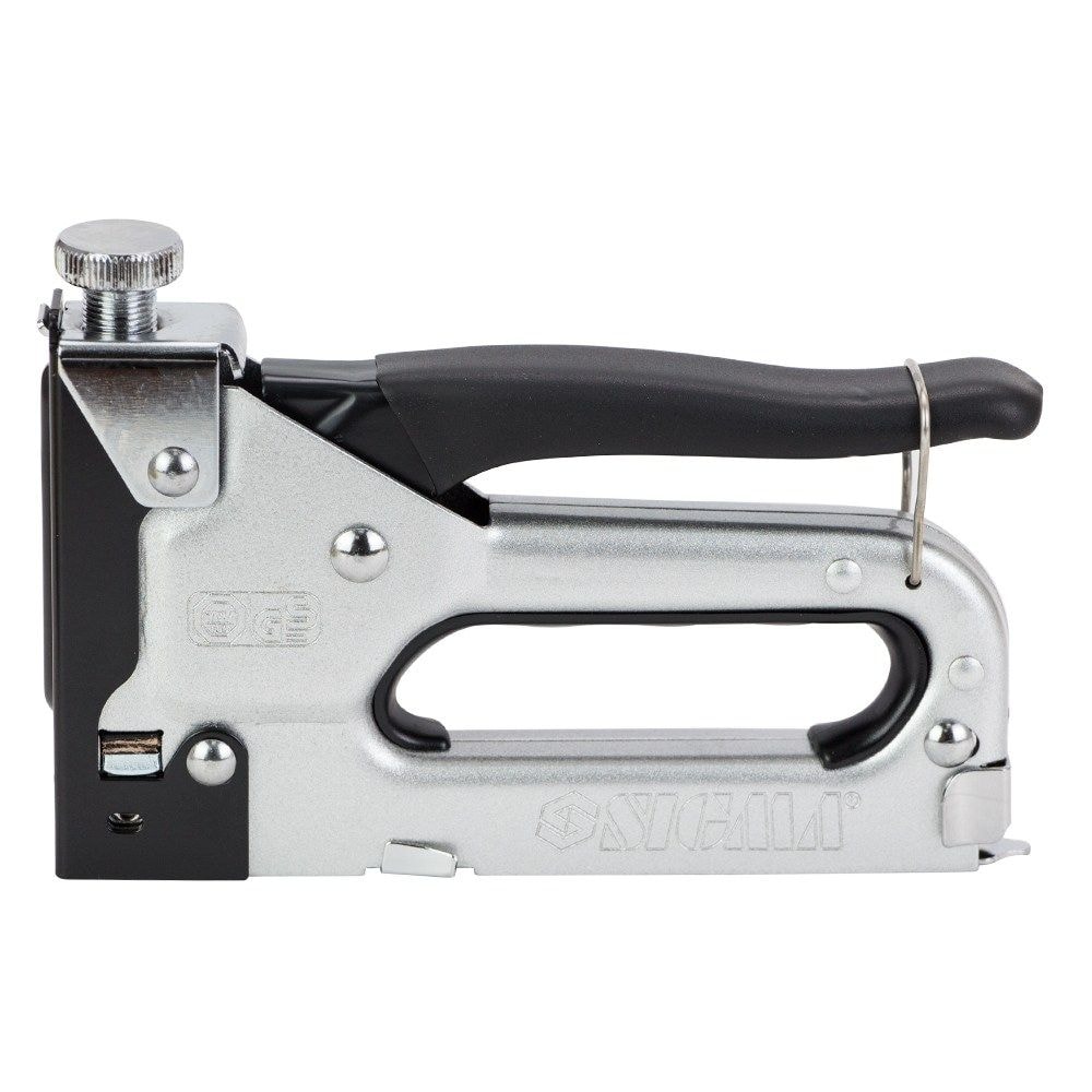 Степлер з регулятором для скоб 4-14мм (хром) 2821021