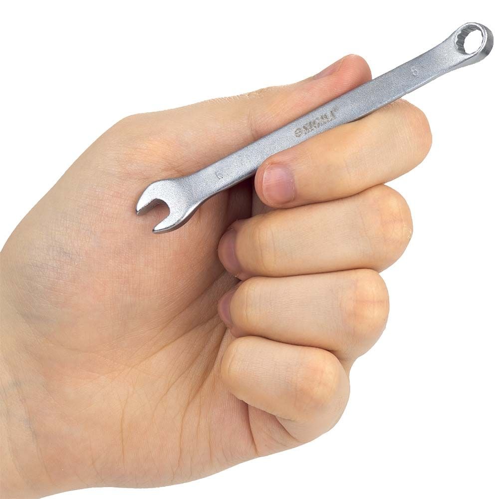 Ключ ріжково-накидний 6мм CrV 6021061