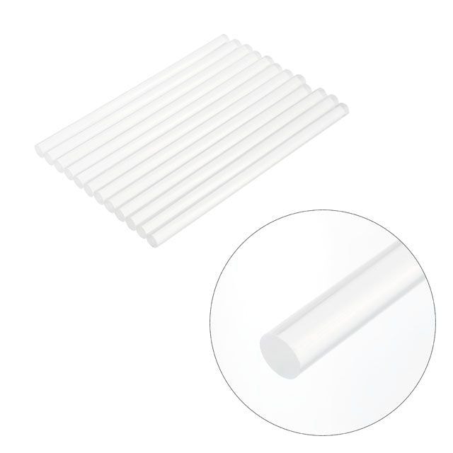 Комплект клейових стрижнів прозорих, 11,2*200 мм, 12 шт.(ціна за 1шт.) RT-1020