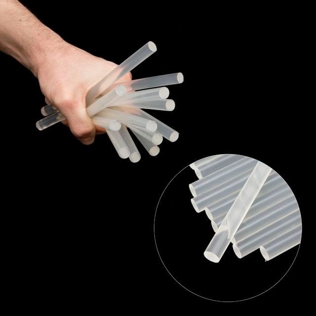 Комплект клейових стрижнів прозорих, 11,2*200 мм, 12 шт.(ціна за 1шт.) RT-1020