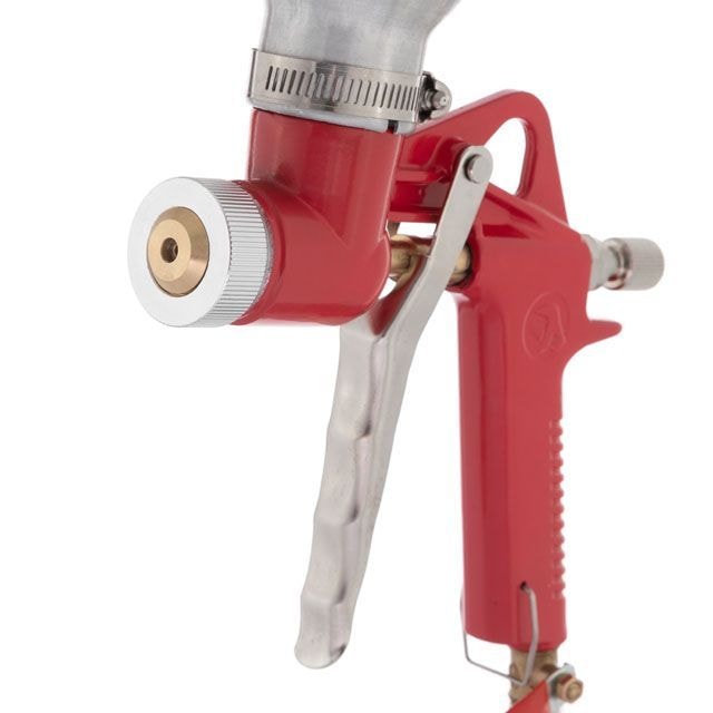 Розпилювач штукатурний пневматичний, форсунки: 4, 6, 8 мм, верхній металевий бачок, 6000 мл, 3-6 атм PT-0401
