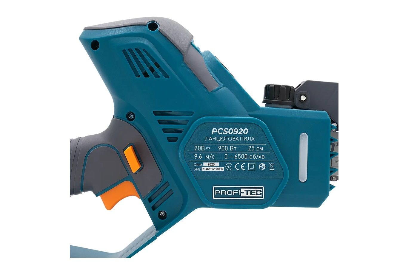Акумуляторна ланцюгова пила PROFI-TEC PCS0920 1хPT2040EP, зарядка, кейс 007645