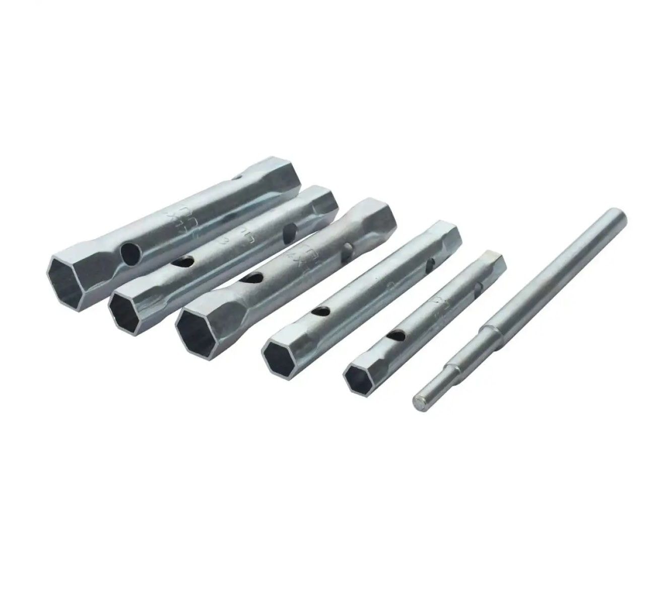 Набір ключів трубчатих та вороток, 8*9, 10*11, 12*13, 14*15, 16*17, 6 од. CТАЛЬ 71267