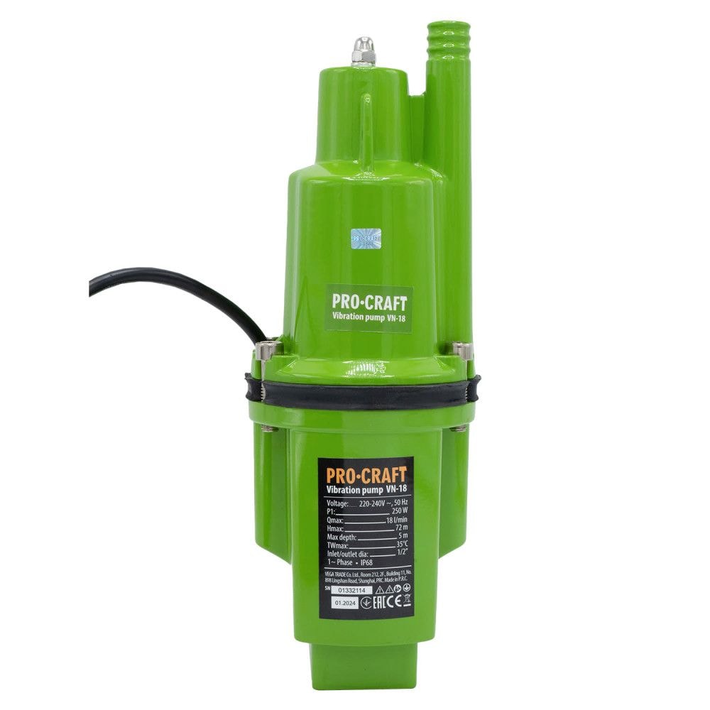 Вібраційний насос PRO-CRAFT VN-18 (Чехия)