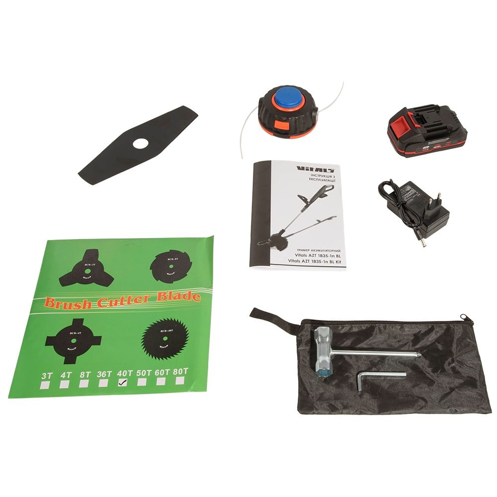 Тример акумуляторний Vitals AZT 1835-1n BL Kit 243558