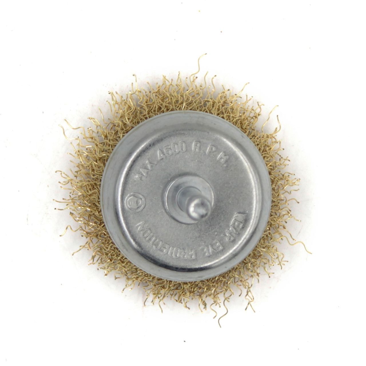 Щітка-крацовка чашкова для дрилі ? 50 мм, рифлена латуньована 07-06-9050