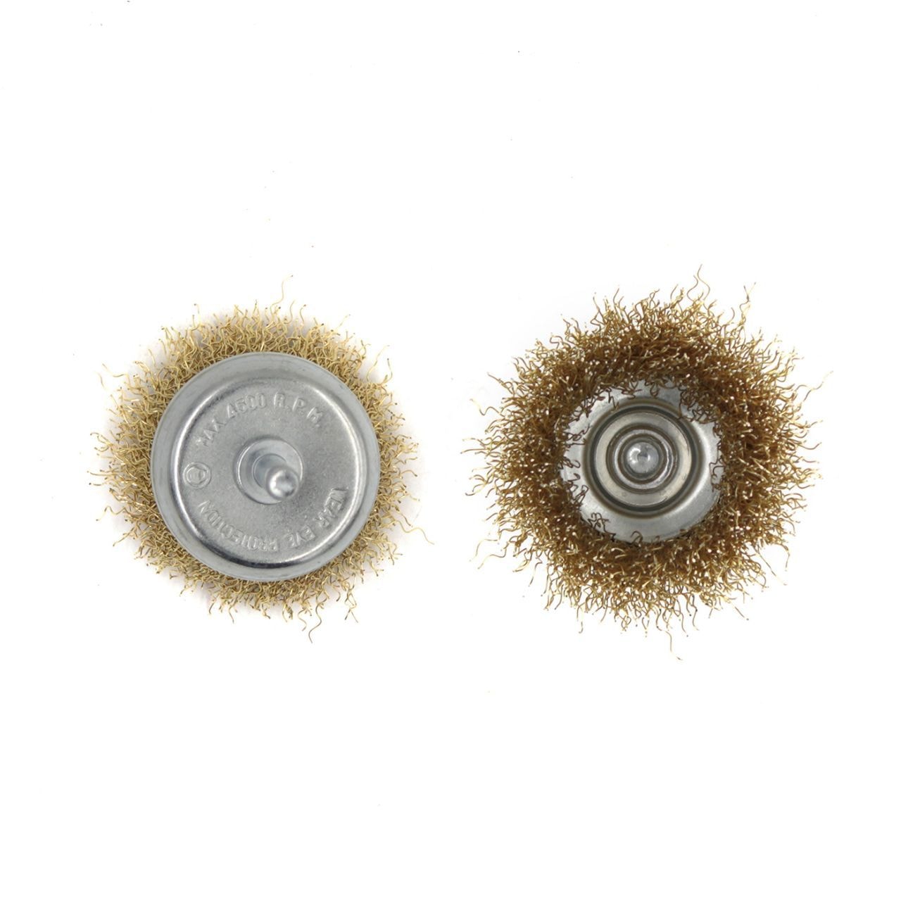 Щітка-крацовка чашкова для дрилі ? 50 мм, рифлена латуньована 07-06-9050