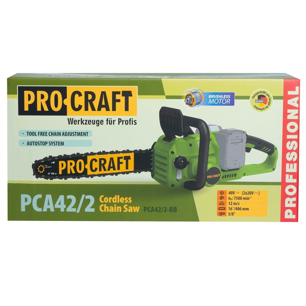 Пила ланцюгова акум. PRO-CRAFT PCA-42/2 030422