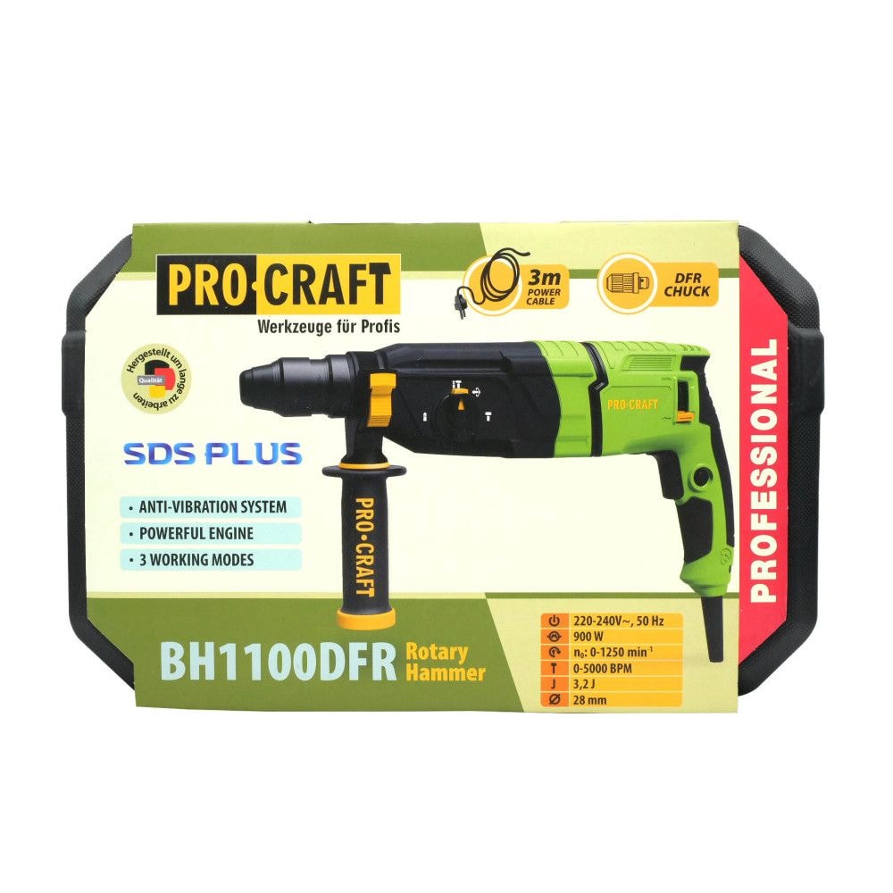 Перфоратор PRO-CRAFT BH-1100 DFR 011007