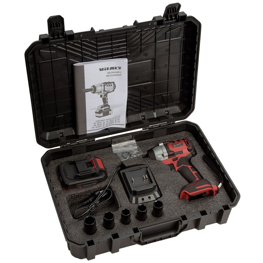 Гайковерт акумуляторний Vitals Master AT 1835с BL Kit 243614
