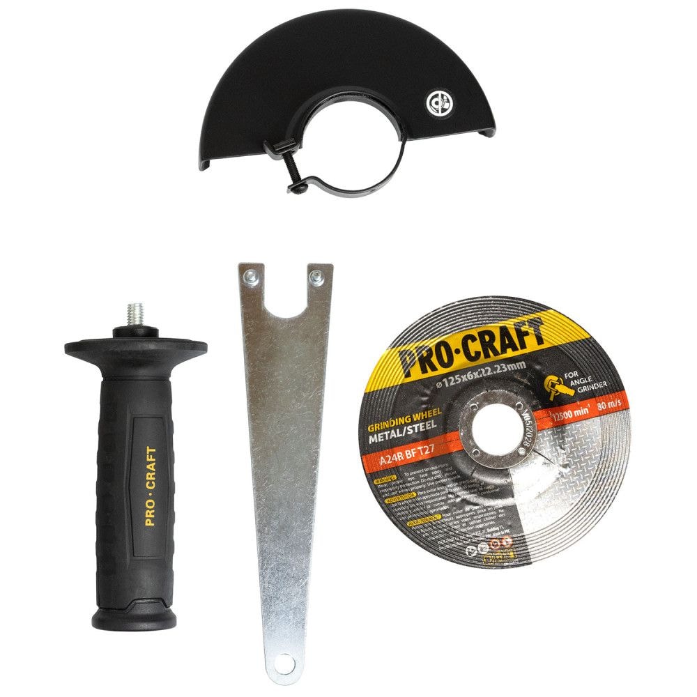 Шліфмашина кутова PRO-CRAFT PW-2450 (безщіткова O 125mm) 002450