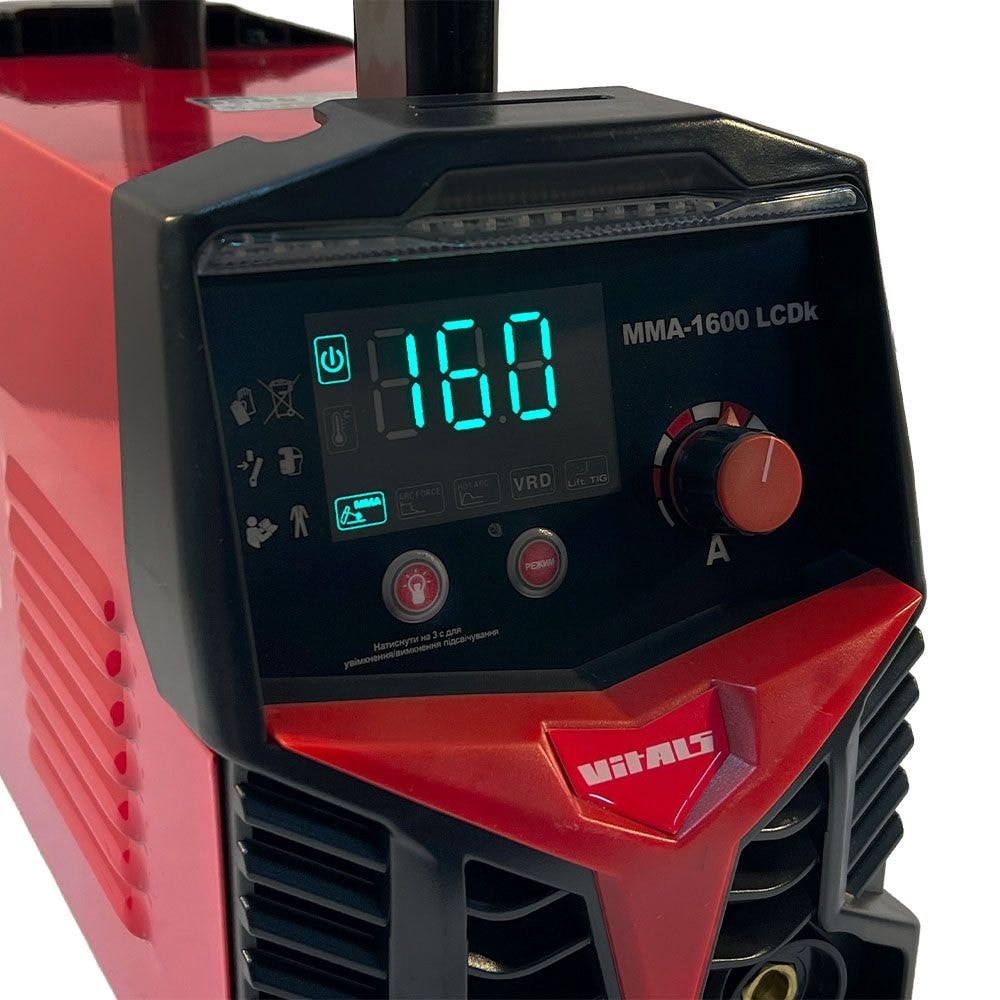 Зварювальний апарат Vitals MMA-1600 LCDk 241886