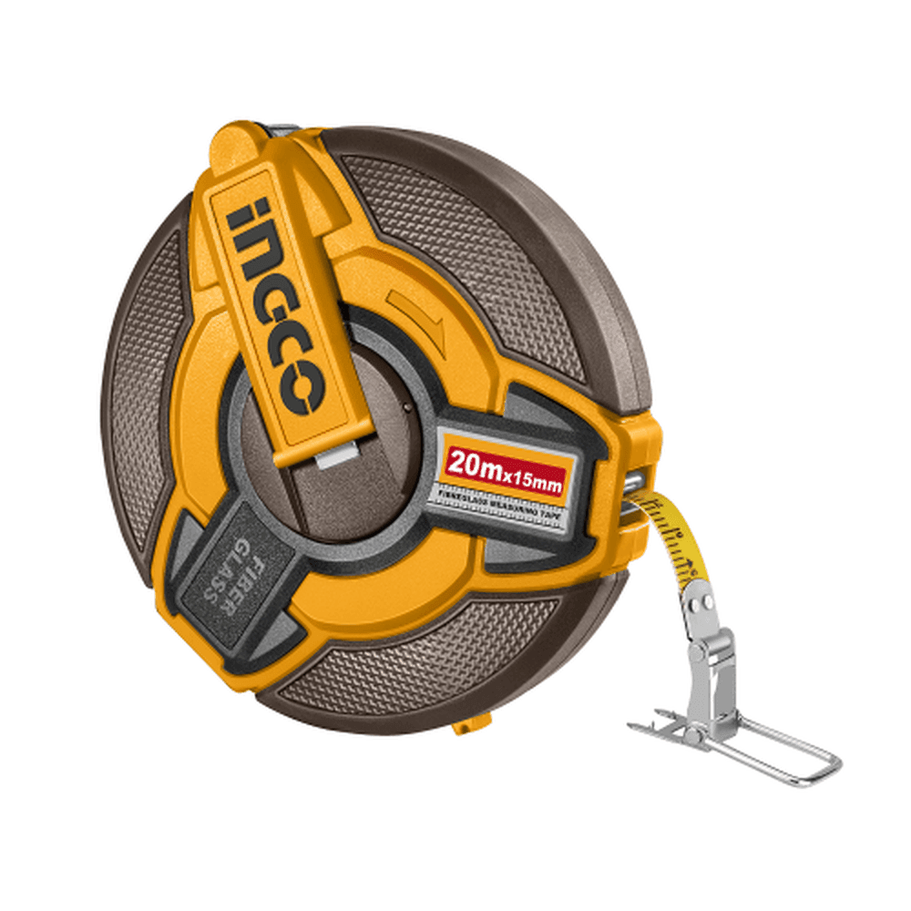 Рулетка 20 м скловолокно 15 INGCO. HFMT1820