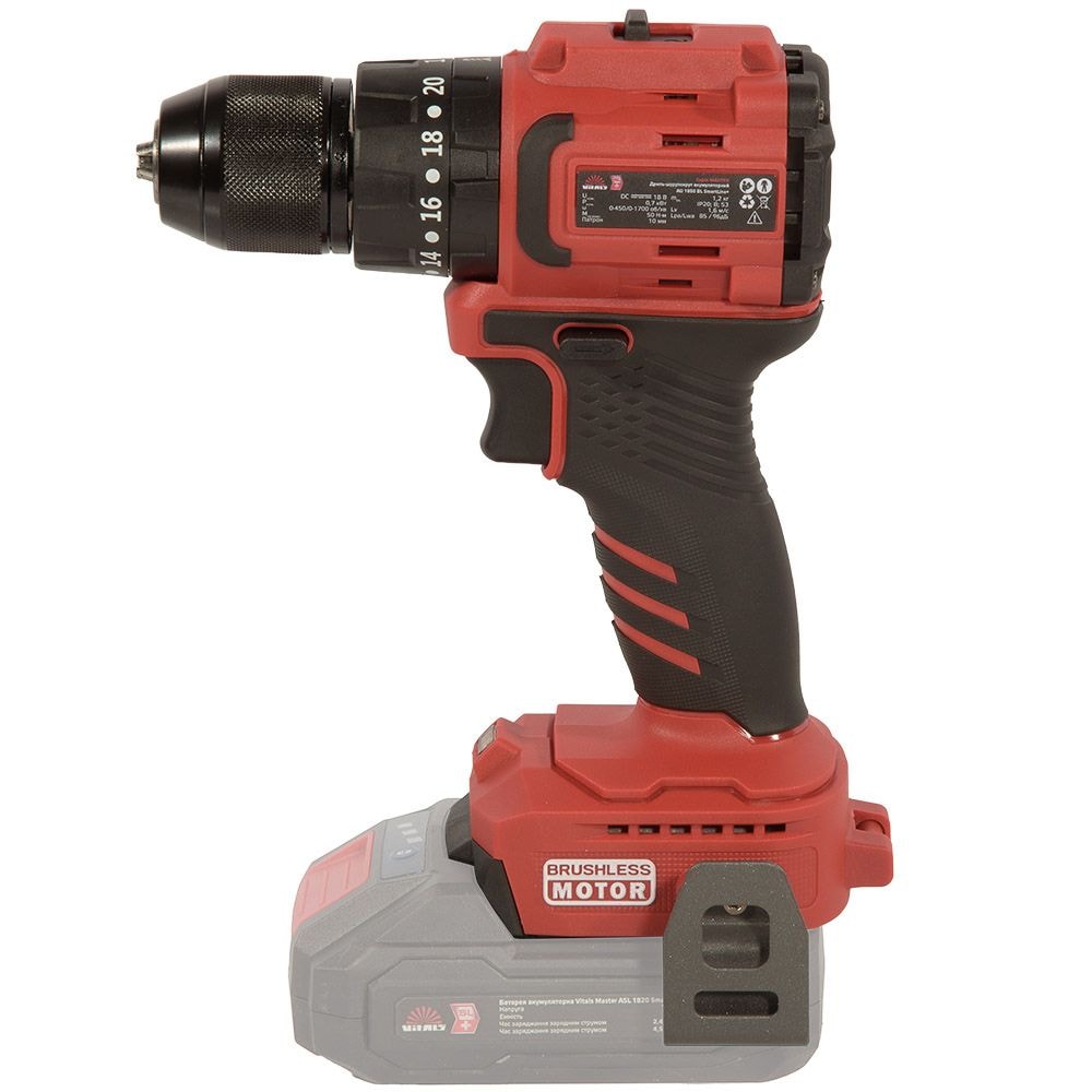 Дриль-шурупокрут акумуляторний Vitals Master AU 1850 BL SmartLine+ 243510