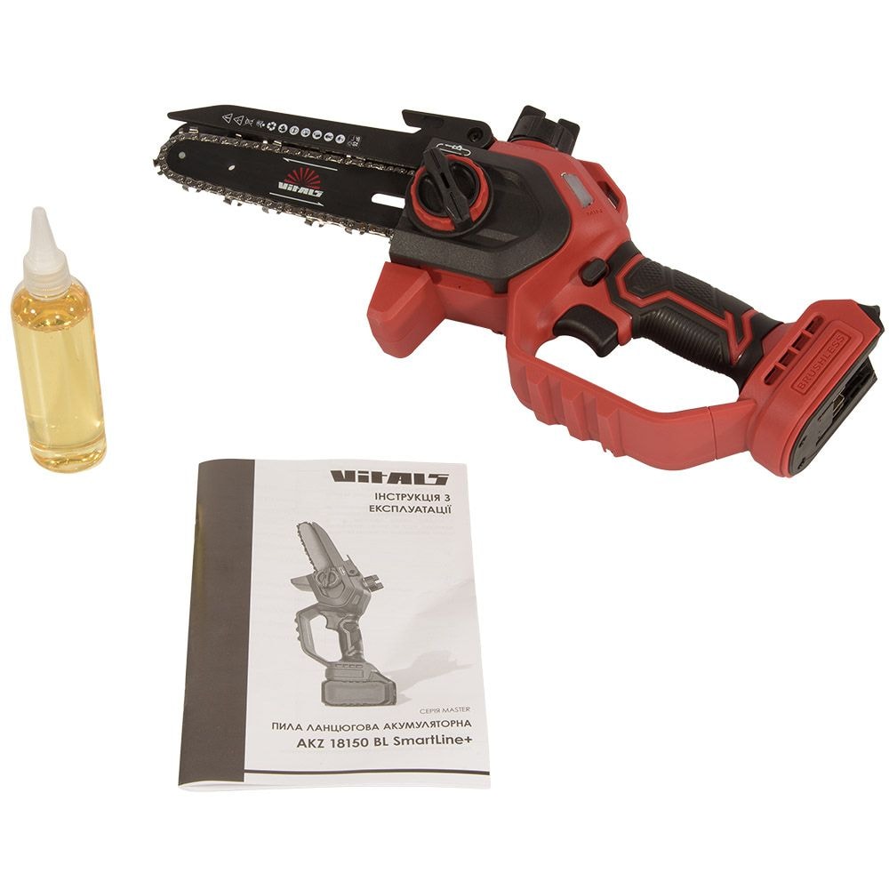 Пила ланцюгова акумуляторна Vitals Master AKZ 18150 BL SmartLine+ 244054