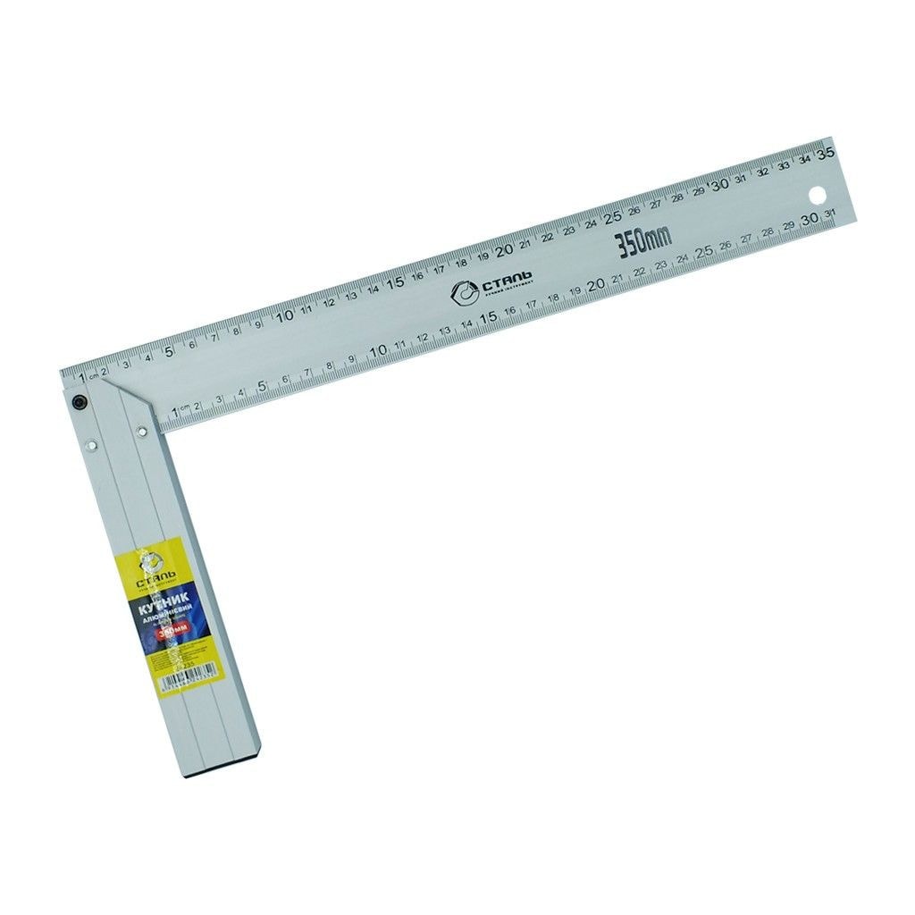 Кутник алюмінієвий будівельний 350мм Сталь 40526