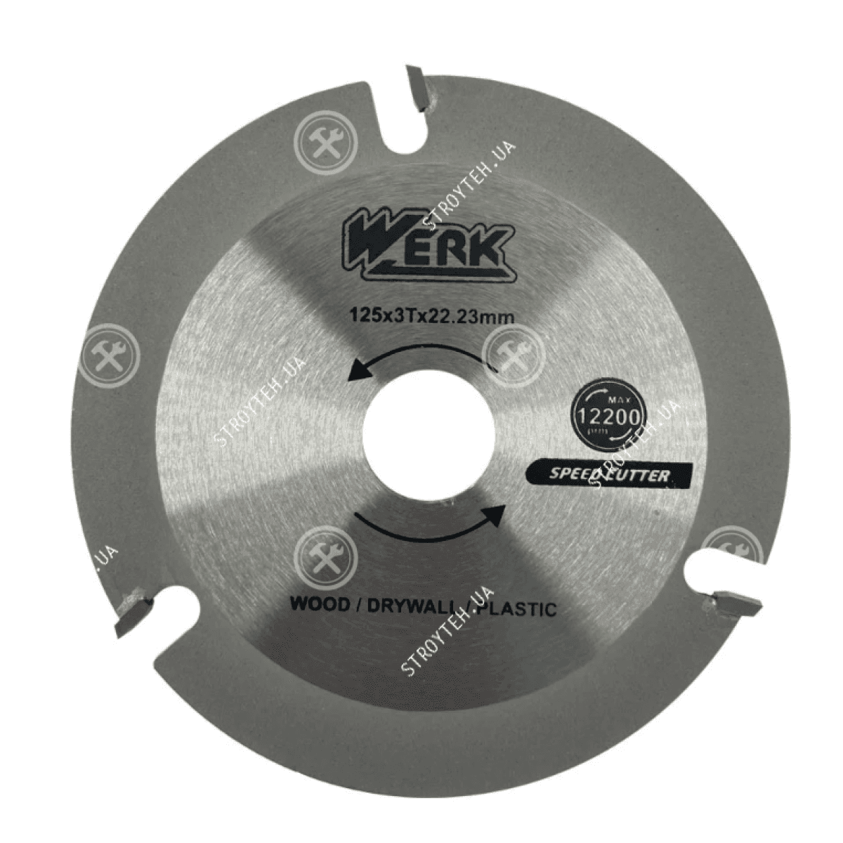 Диск універсальний по дереву для КШМ 125 x 3T x 22.23mm Werk 104168