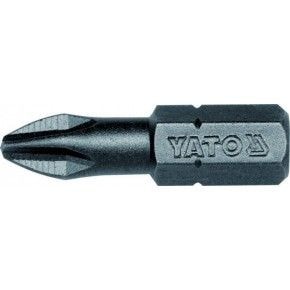 Насадка викруткова YATO : "Pozidriv" PZ2 x 50 мм, HEX 1/4", AISI S2, 2 шт(DW) YT-77884