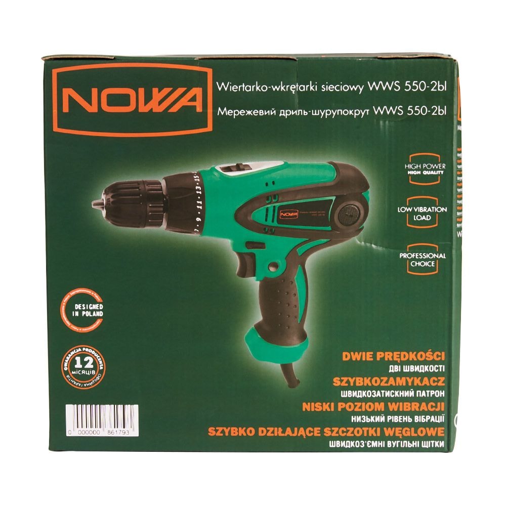 Дриль-шурупокрут NOWA WWS 550-2bl 86179