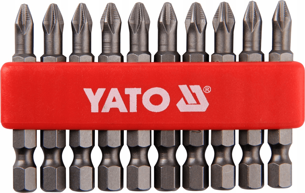 Насадка викруткова YATO : "Philips" PН2, L= 50 мм, уп. 10 шт. YT-0478