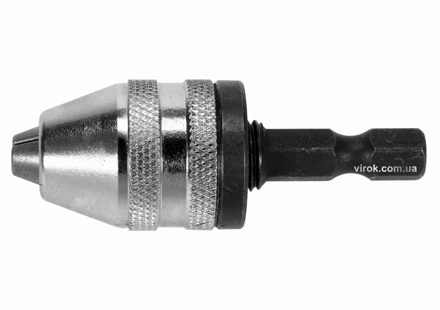 Патрон для дриля YATO : HEX-1/4", O=0.5-3 мм, L= 50 мм, металевий YT-04644