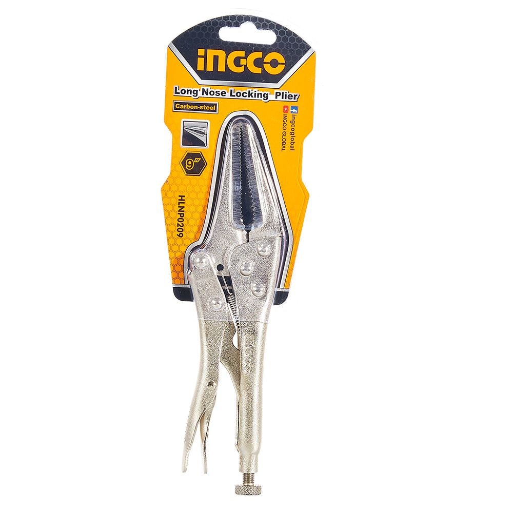 Кліщі затискні прямі 230 мм INGCO INDUSTRIAL HLNP0209