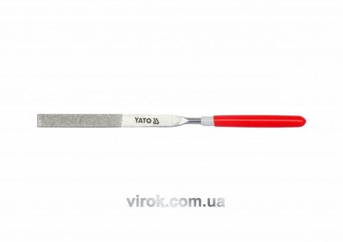 Надфіль алмазний плоский, l= 160/50 мм, b= 4 мм YT-6147