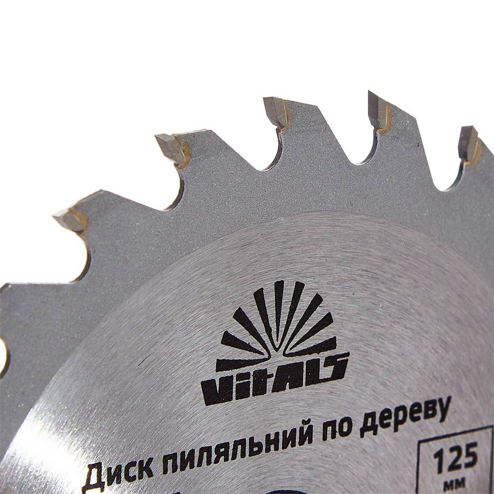 Диск пильный Vitals по дереву 125x22.2, ATB 24 168130