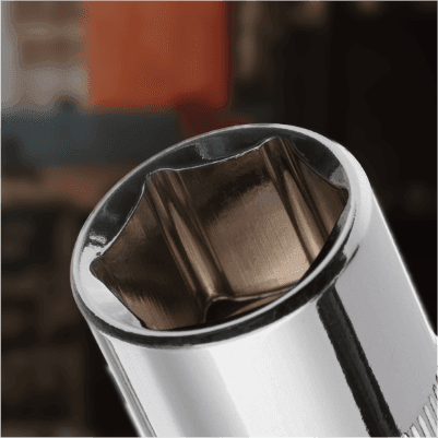 Головка шестигранная 1/2" 16мм * 38мм, Cr-V ЕТ-0016