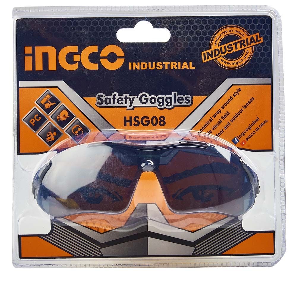 Окуляри захисні "Profi" (затемнені) INGCO INDUSTRIAL 999994