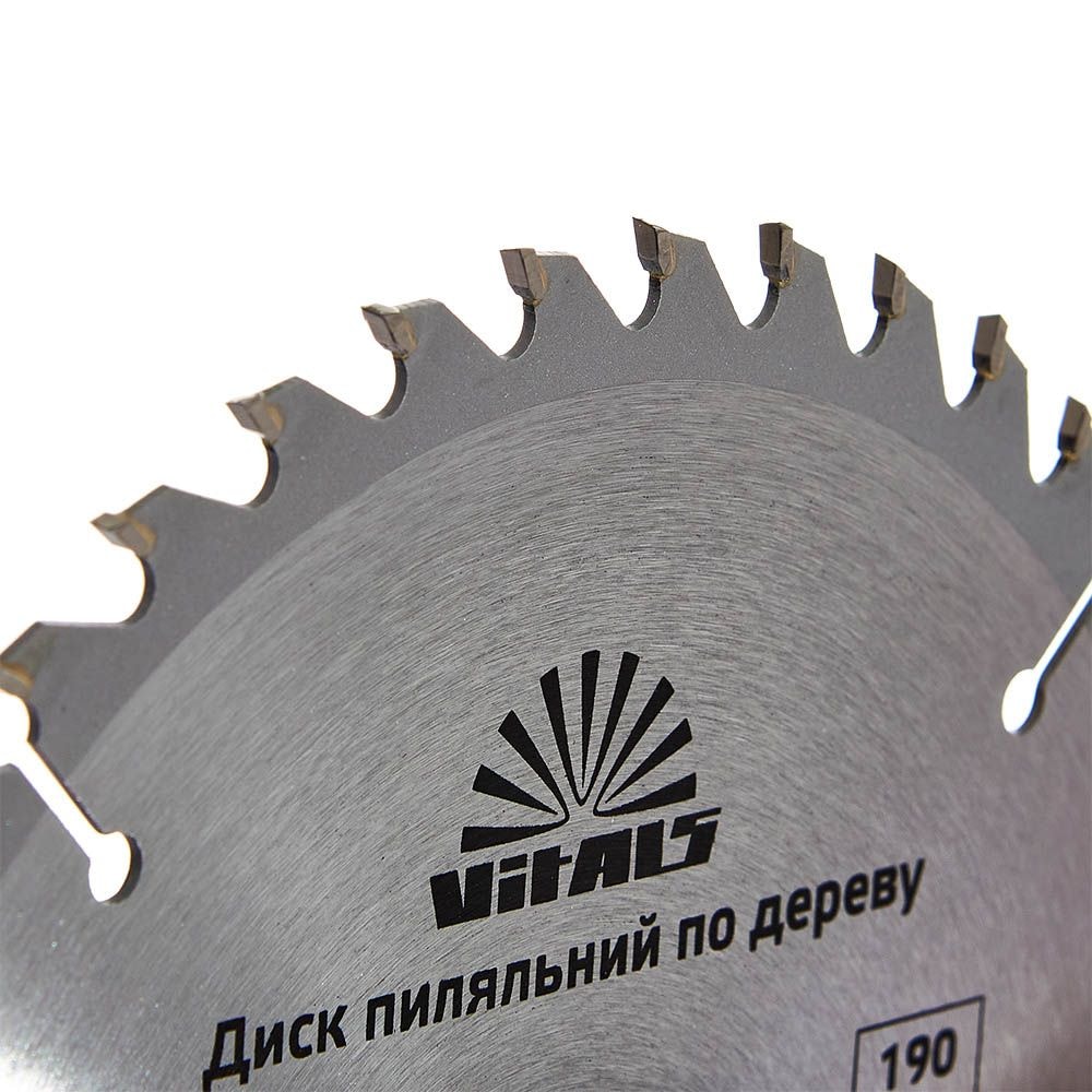 Диск пильний Vitals по дереву 190х30/20, ATB 40 168137