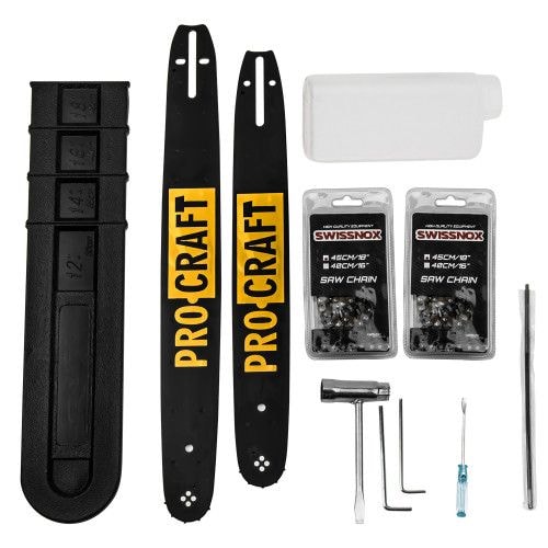 Бензопила PRO-CRAFT K450 (шина +ланцюг 45, шина +ланцюг 40) 2020 604501