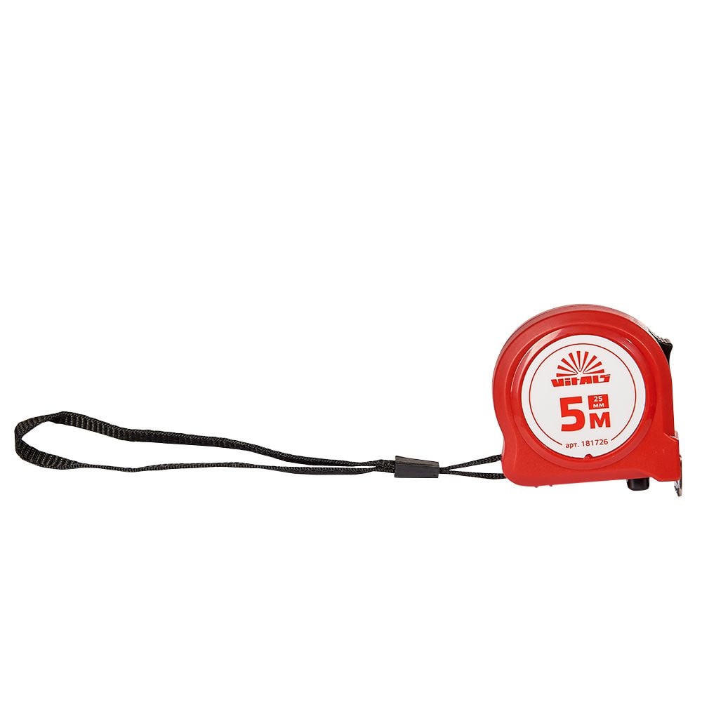 Рулетка 5 м x 25 мм Vitals 181726
