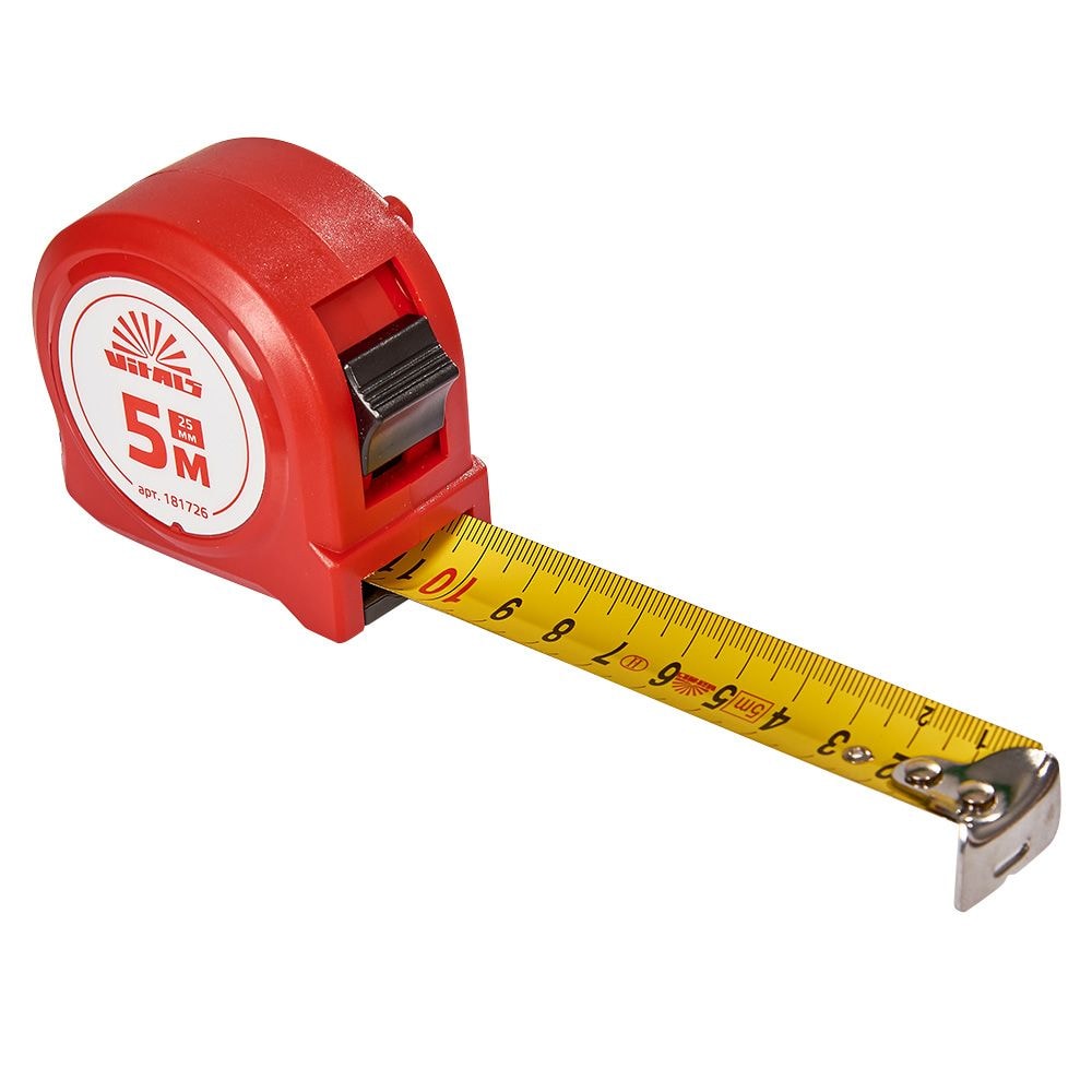 Рулетка 5 м x 25 мм Vitals 181726