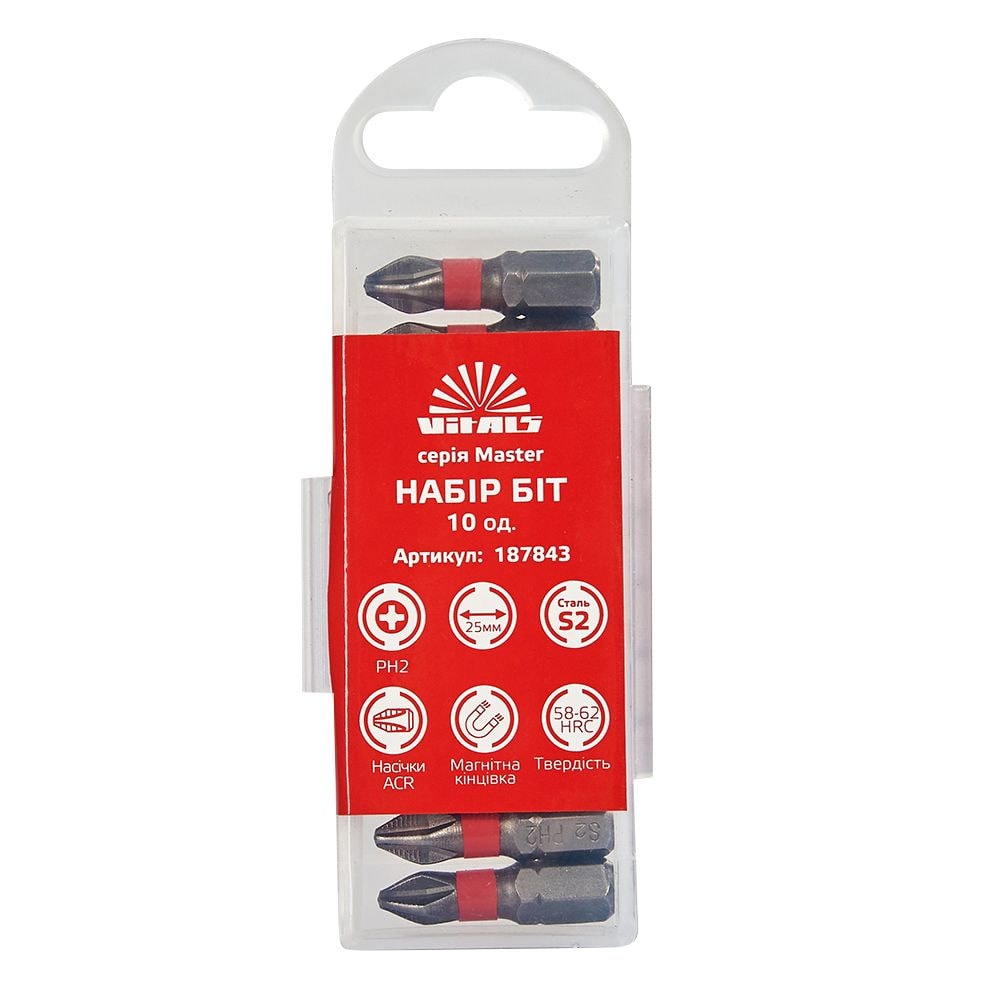 Біти S2 PH2*25 мм, Vitals Master 187843