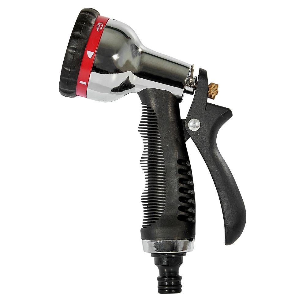 Пістолет-розпилювач 8-позиційний металевий хромований Vitals Master 191511