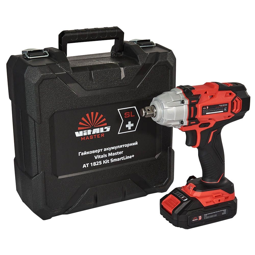 Гайковерт акумуляторний Vitals Master AT 1825 Kit SmartLine+ 184448