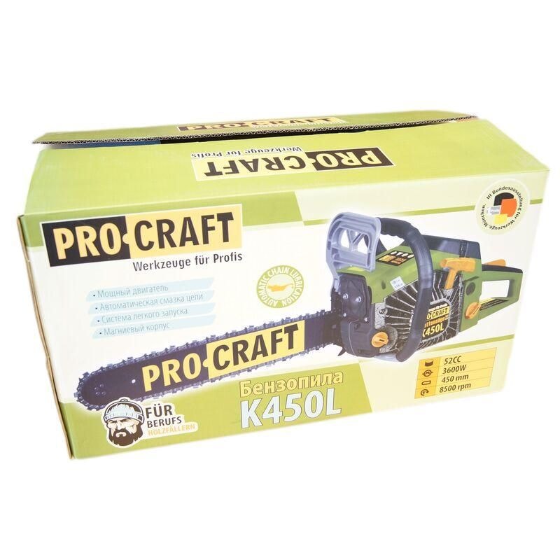 Бензопила PRO CRAFT К450L 004502