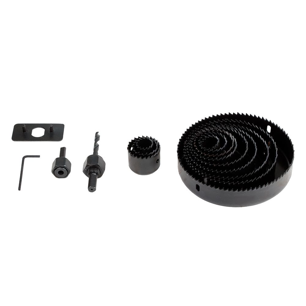 Коронки по дереву набірні 16шт O19,22,29,32,38,44,51,64,76,89,102,127мм (кейс) 1520161