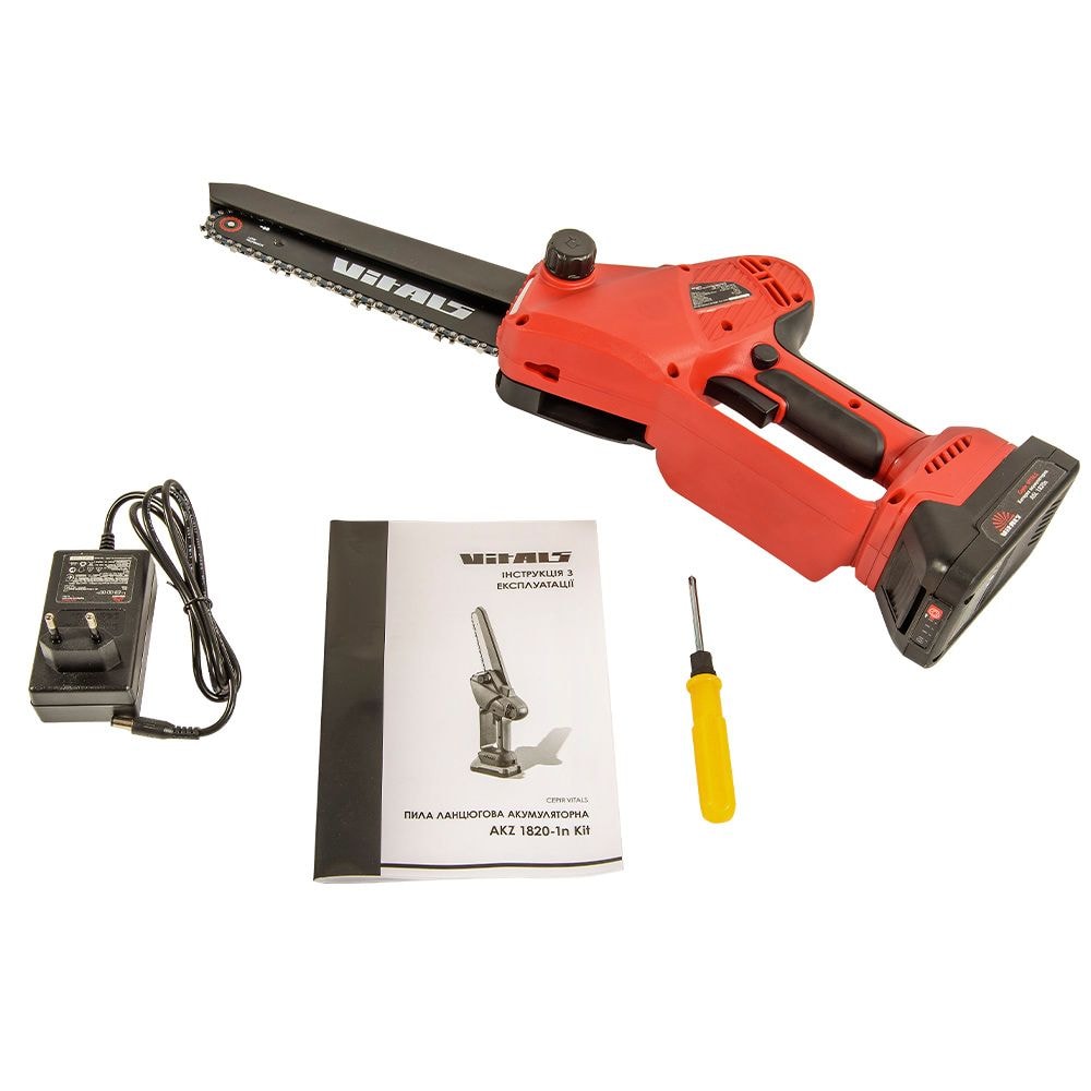 Пила ланцюгова акумуляторна Vitals AKZ 1820-1n Kit 223816