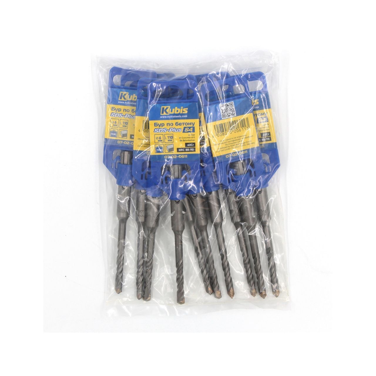 Бур по бетону SDS-Plus S4 8 * 160 мм, 40Cr, YG8C HRC 88-90 07-02-0816