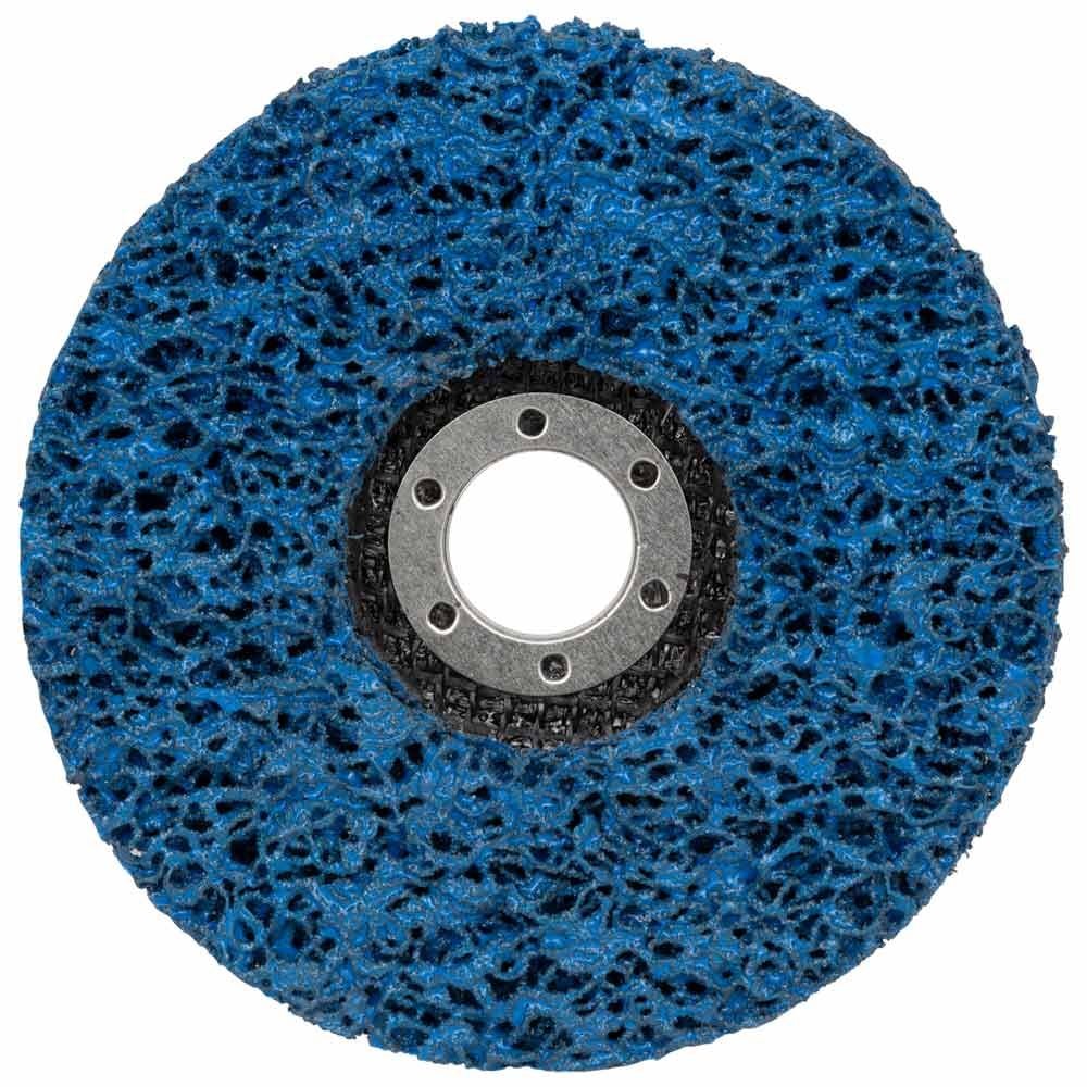 Круг зачисний з нетканого абразиву (корал) Т27 O125?22.23мм синій середня жорсткість 9176711