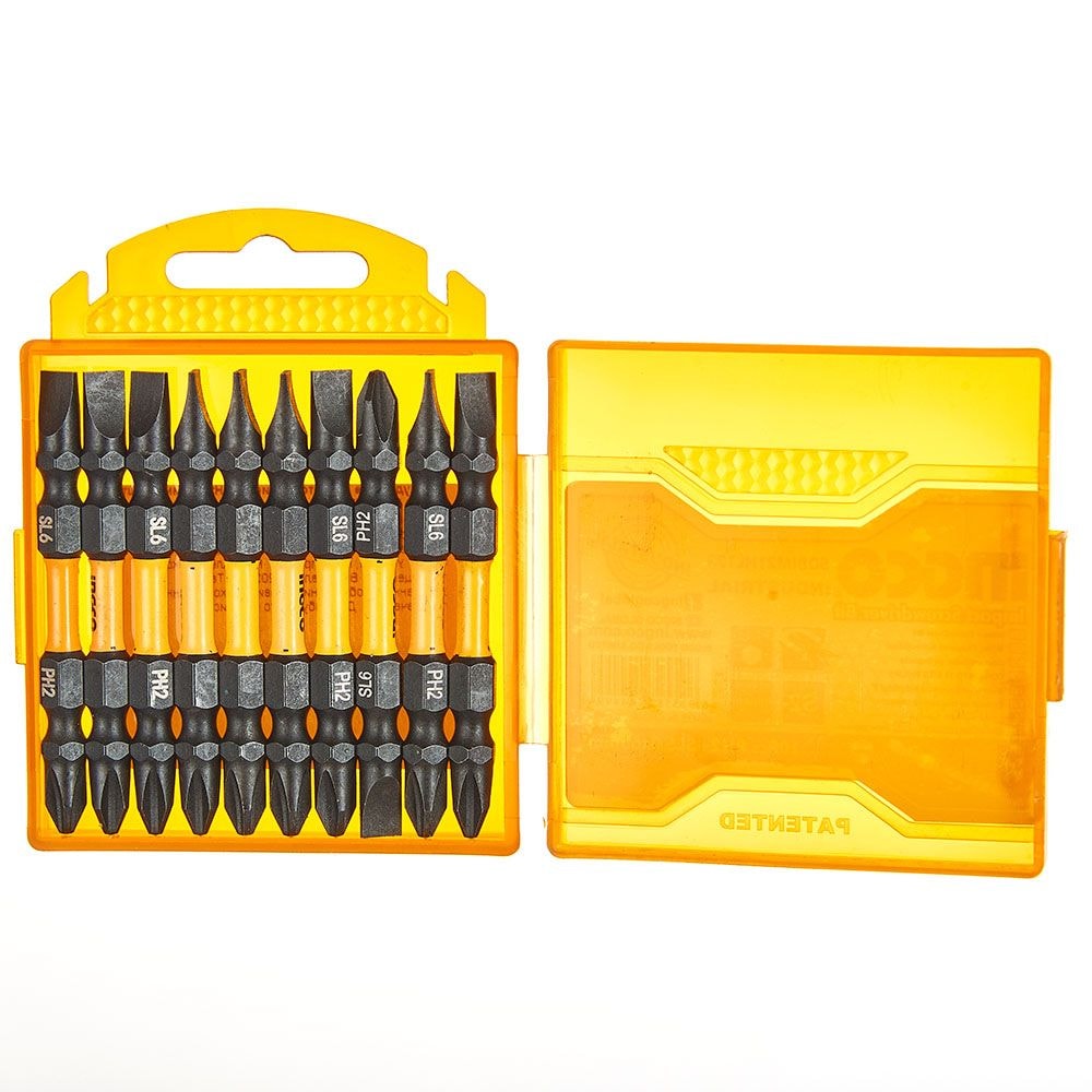 Біти ударні двосторонні S2 PH2 + SL6х65 мм, 1 шт. INGCO INDUSTRIAL SDBIM21HL133