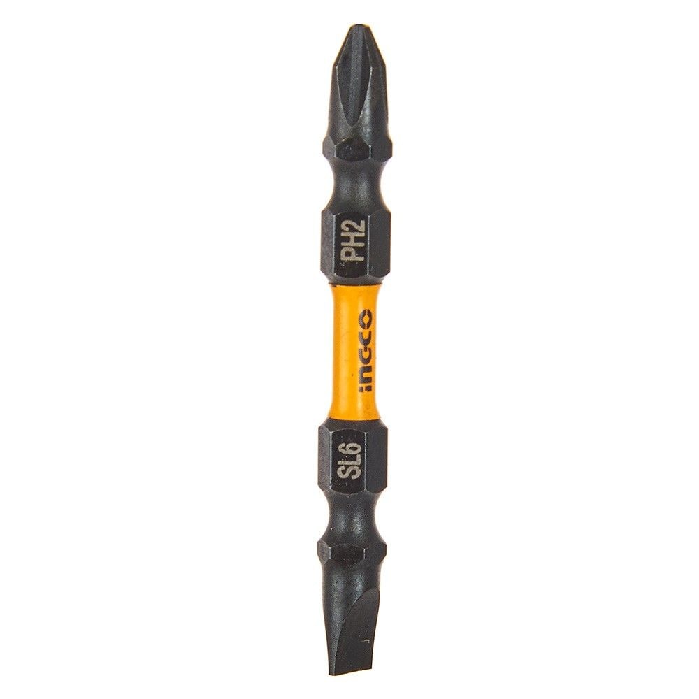 Біти ударні двосторонні S2 PH2 + SL6х65 мм, 1 шт. INGCO INDUSTRIAL SDBIM21HL133