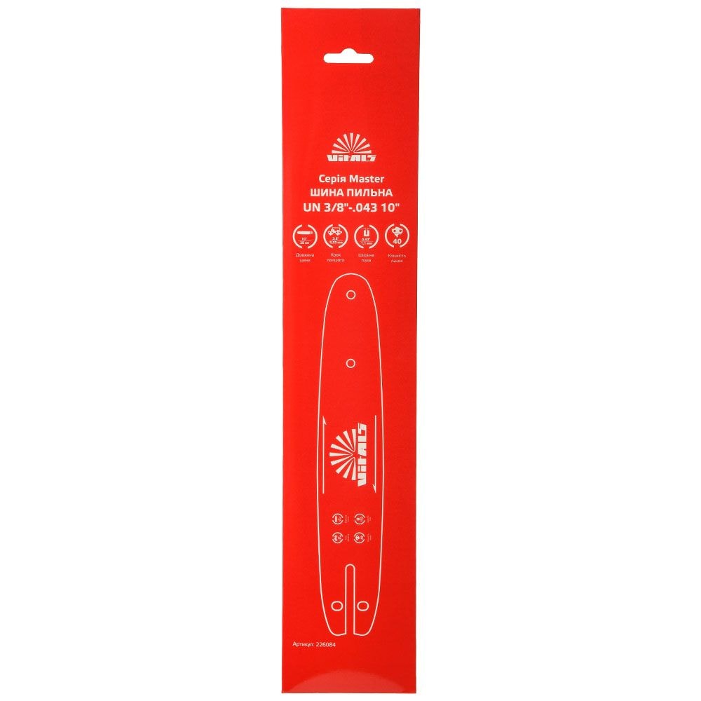 Шина пильна Vitals Master UN 3/8"-.043 10"-40l 226084