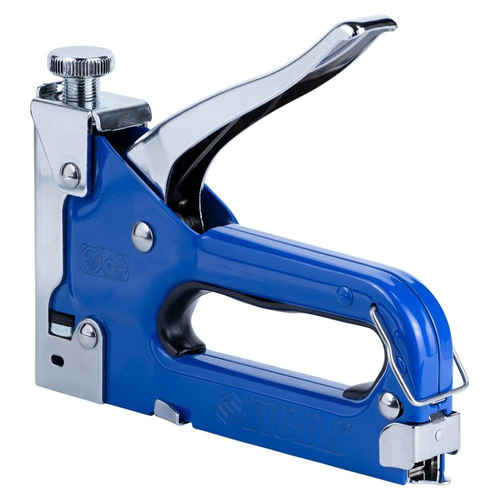 Степлер з регулятором для скоб 4-14мм (синій) 2821011