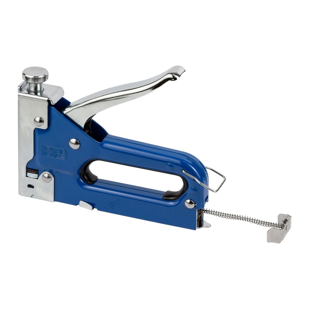 Степлер з регулятором для скоб 4-14мм (синій) 2821011