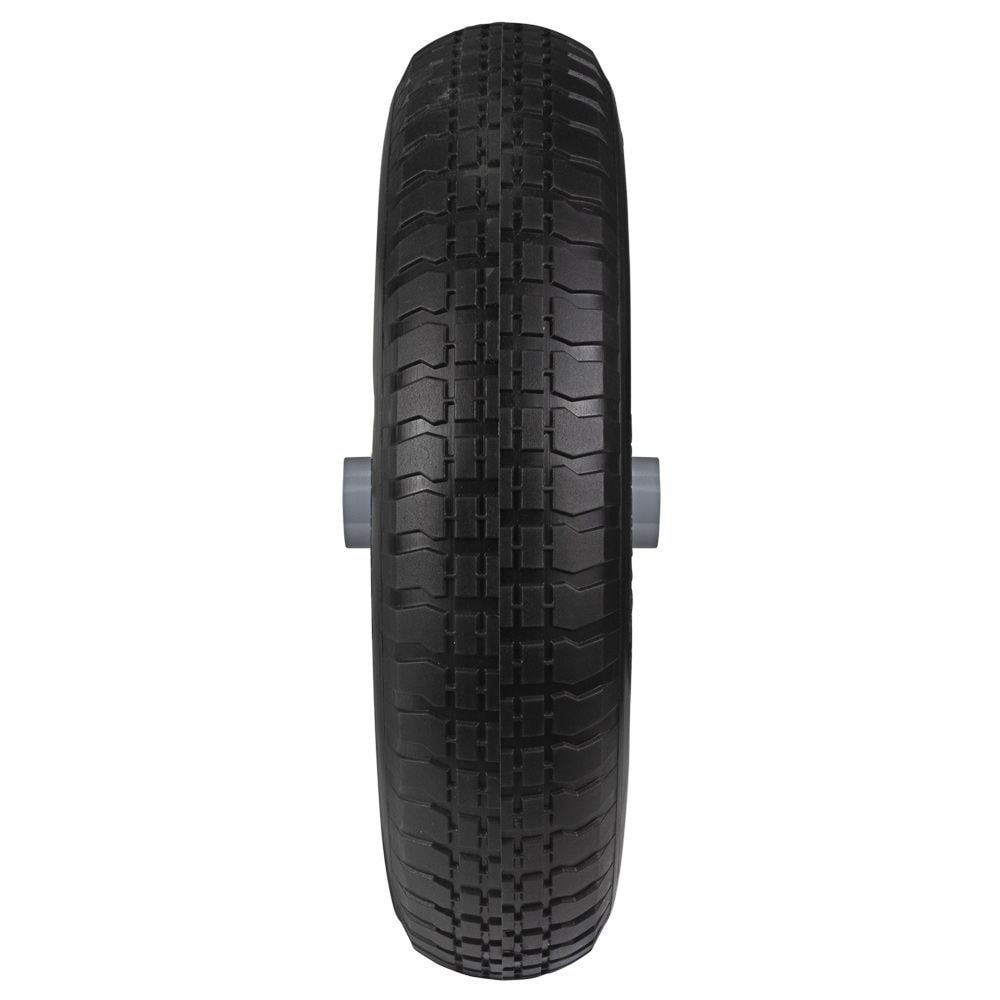 Колесо для тачки безкамерне поліуретанове 15" (4.00-8) 380*95мм вісь O16мм довжина 130мм 5058444