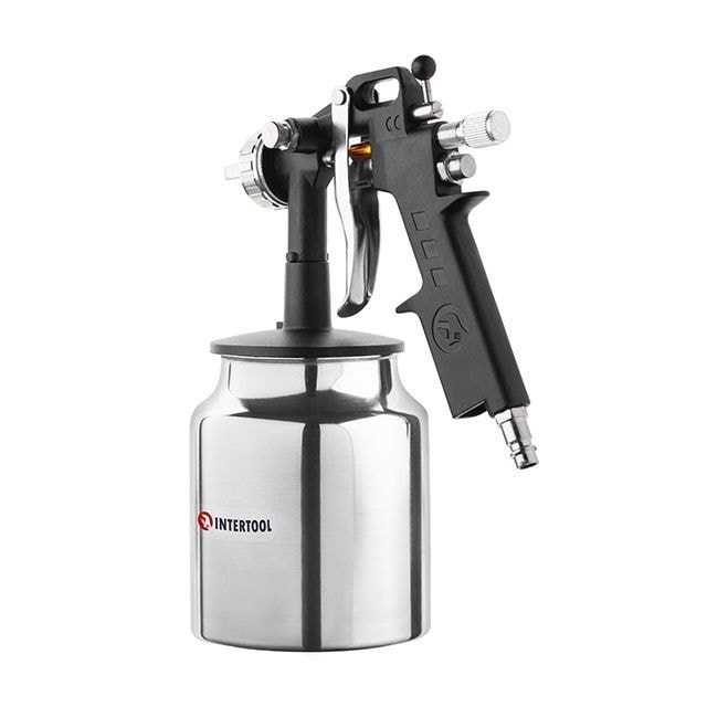 Фарбопульт пневматичний НР, форсунка: 1,5 мм, нижній металевий бачок: 1000мл, 5 бар PT-0211