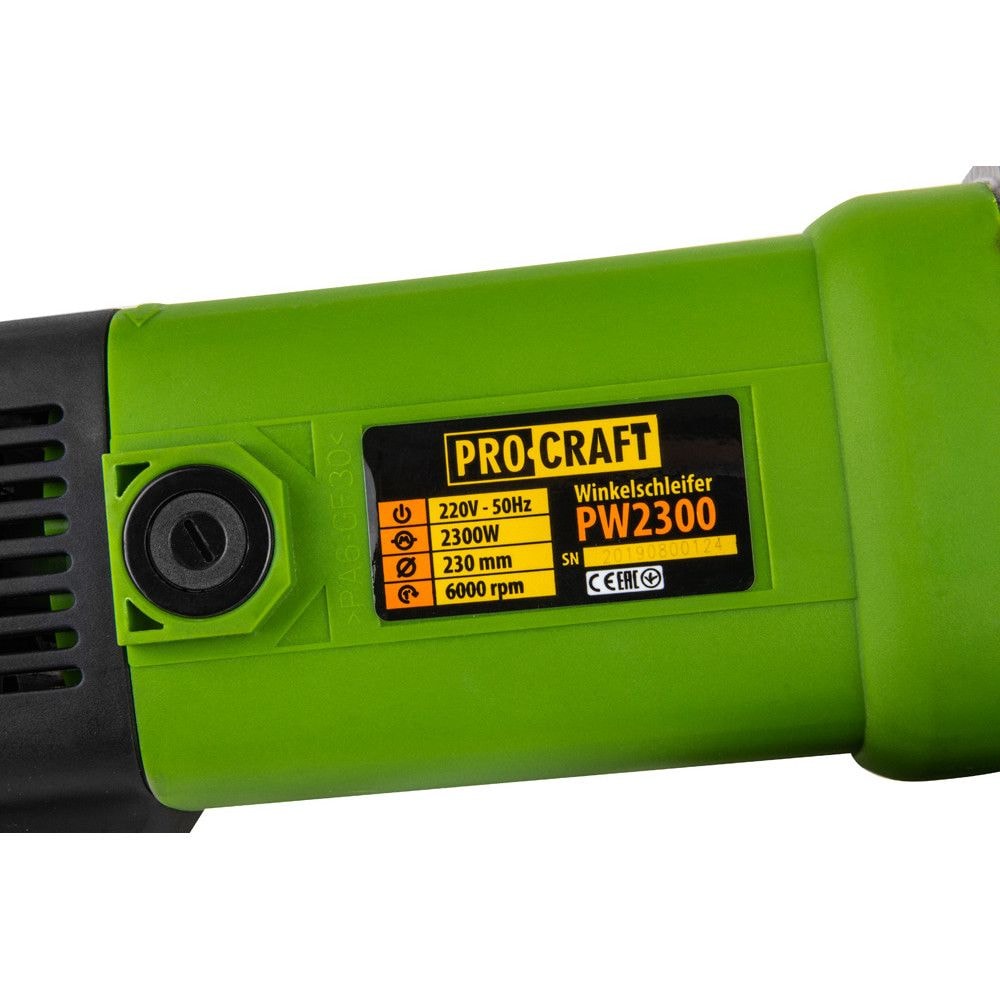 Шліфмашина кутова PRO-CRAFT PW-230/2300 002300
